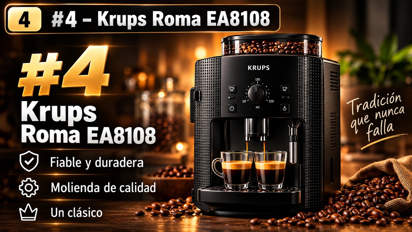 Ilustración editorial: Krups Roma EA8108